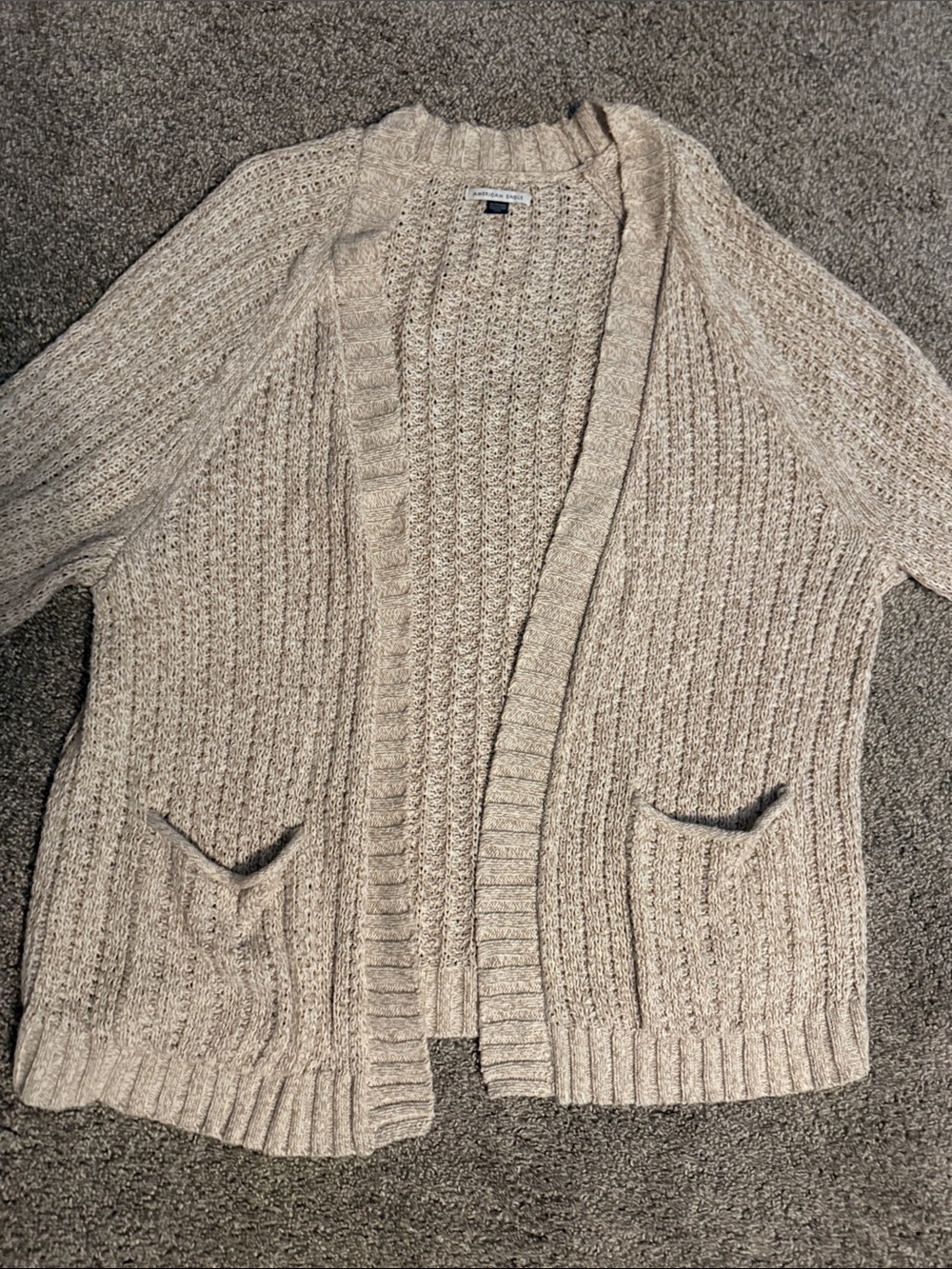 AE Oversized Open Front Cardigan Sweater